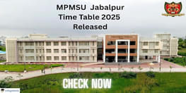 MPMSU Jabalpur Time Table 2025
